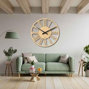 Elegancki duży rzymski zegar ścienny - 80 cm