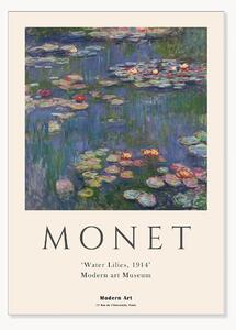 Plakat Claude Monet x PSTR Studio - Waterlillies