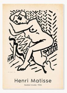 Plakat Henri Matisse - Seated Model