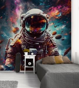 Fototapety Kosmonauta na tle wszechświata, Fototapety Dziecięce, u95147 : Uwalls.pl