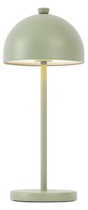 Lampa stołowa zielona z LED IP54, ładowalna ze stacją ładującą - Squirrel
