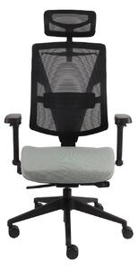 Fotel Futura 4S Plus Black, ergonomiczny, do biura, do gabinetu