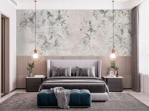 Fototapety Kwiaty z gałęziami na betonowym tle grunge minimalizm, Fototapety Prowansja, u96140 : Uwalls.pl