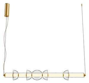 Nowoczesna złota podłużna szklana lampa wisząca Maytoni MOD210PL-L39BS3K Cosmo LED 39W 3000K 98cm
