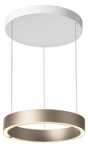 Lampa Wisząca LOOM DESIGN, Velora, ściemnialny, beżowy, salon, aluminium, nowoczesny