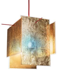 Lampa Wisząca Ingo Maurer, 24 Karat Blau, ściemnialny, złoty | mosiężny, salon, tworzywo sztuczne, design