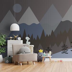 Fototapety leśna góra w niebieskich kolorach, Fototapety Dziecięce, u93561v1 : Uwalls.pl