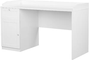Białe biurko w rustykalnym stylu, 140 cm