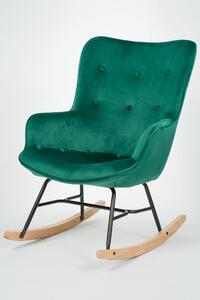 MebleMWM Fotel bujany MWM-001 | Welur | Zielony #18