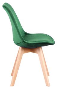 MebleMWM Krzesło skandynawskie zielone ART132C welur #36, #56