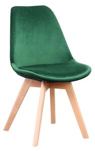 MebleMWM Krzesło skandynawskie ART132C | Welur #36 #56 | Zielony | Outlet