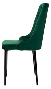 MebleMWM Krzesło tapicerowane HY-DC0255 | Zielony welur | Outlet