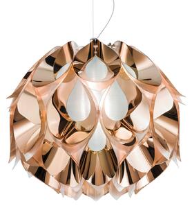 Lampa Wisząca Slamp, FLORA, ściemnialny, miedziany, salon, tworzywo sztuczne, design