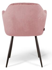 MebleMWM Krzesło tapicerowane 8174 róż cameo welur