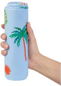 Ręcznik z kapturem SPOKEY Palms 70 x 175 cm Niebieski