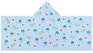 Ręcznik z kapturem SPOKEY Palms 70 x 175 cm Niebieski