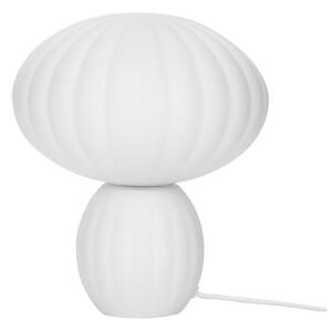 Biała szklana lampa stołowa (wysokość 28 cm) Kumu – Hübsch