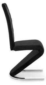 MebleMWM Krzesło tapicerowane DC-99-2 | Welur | Czarny | Outlet