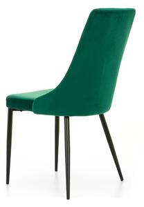 EMWOmeble Krzesło do jadalni zielone C-849 WELUR