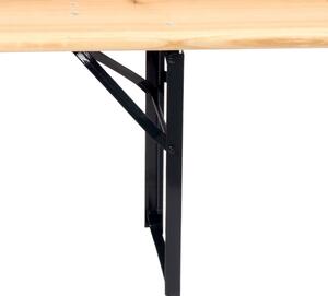 Zestaw stalowo-drewniany stół + 2 ławki 170 cm