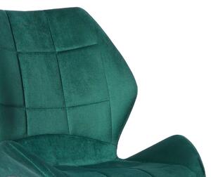 MebleMWM Krzesło do jadalni DC-6300 zielony welur #56