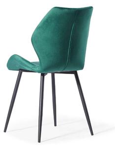 EMWOmeble Krzesło tapicerowane HAGEN (DC-6300) zielony welur #56