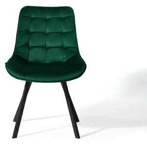 MebleMWM Krzesło obrotowe DC-6030S | welur | zielone