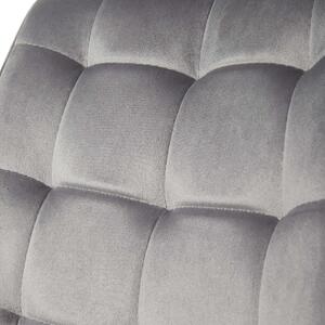 MebleMWM Krzesło welurowe szare DC-6030 | JASNY SZARY WELUR #20