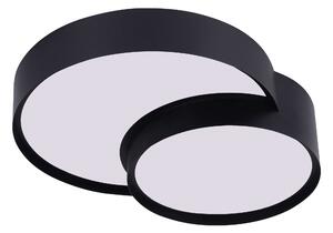 NOWOCZESNA LAMPA SUFITOWA PLAFON CZARNY ORBO DUO D40