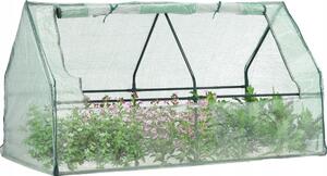 Mini szklarnia balkonowa, tunel ogrodniczy, pojemnik na sadzonki, plastik, idealna do uprawy pomidorów, wymiary: 180 x 92 x 90 cm
