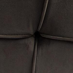 MebleMWM Łóżko tapicerowane z pojemnikiem SFG004P | 90x200 | Welur | Czarny