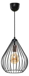Czarna lampa wisząca z metalowym kloszem ø 24 cm Fasah – Opviq lights