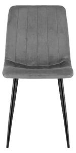 EMWOmeble Krzesło szare DC-1939 - Welur 21