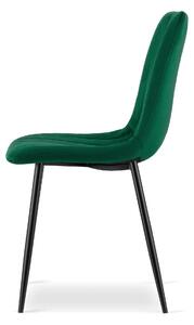 MebleMWM Krzesło zielone DC-1939 welur #56
