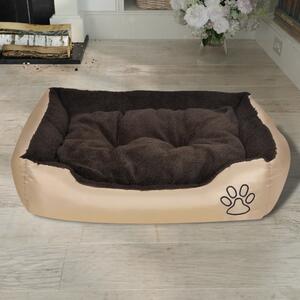Ciepłe legowisko dla psa z poduszką, rozmiar M