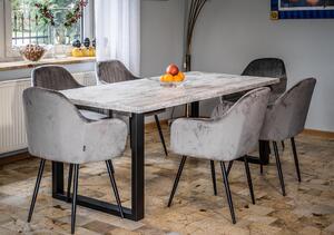 EMWOmeble Stół loftowy rozkładany 120/200x90 - FIORD - Sosna bielona
