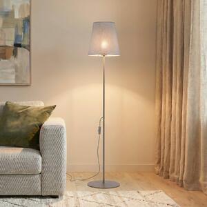 Lampa stojąca Elizabeth TK Lighting, kremowy / amber, salon / jadalnia, tkanina / materiał / jedwab, nowoczesny