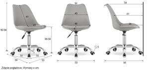 MebleMWM Krzesło obrotowe MSA009 | Różowy | Outlet