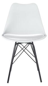 EMWOmeble Krzesło białe, czarne nogi MSA-026 białe