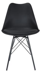 MebleMWM Krzesło nowoczesne MSA-026 czarne | Outlet