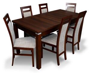 Zestaw mebli stół rozkładany i 6 krzeseł tapicerowanych RM-05