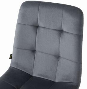 MebleMWM Krzesło szare DC-6401 welur #21