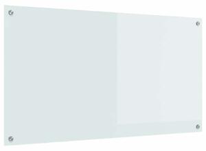 Panel kuchenny Biały 110 x 60 cm szkło hartowane