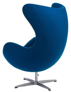 MebleMWM Fotel Jajo niebieski kaszmir 23 Premium
