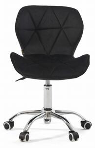 MebleMWM Krzesło obrotowe czarne ART118S / welur #66