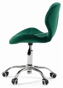 EMWOmeble Krzesło obrotowe zielone ART118S / welur #56