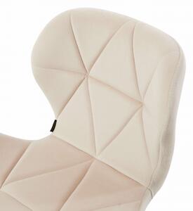 EMWOmeble Krzesło biurowe beżowe ART118S / welur #05