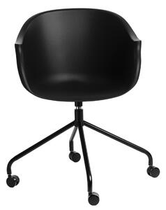 MebleMWM Krzesło na kółkach Roundy czarne