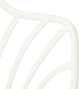 MebleMWM Krzesło Sirena z podłokietnikami białe