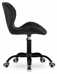 MebleMWM Krzesło obrotowe NOTO ▪️ 3673 ▪️ czarne, welur SZYBKA WYSYŁKA